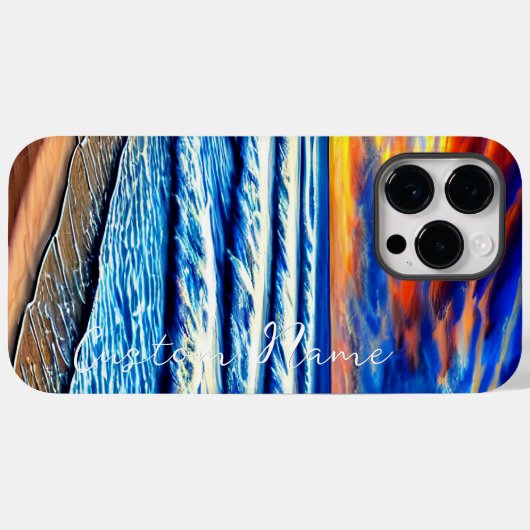 Tropischer karibischer Sonnenuntergang über dem kl Case-Mate iPhone Hülle (Rückseite (Horizontal))