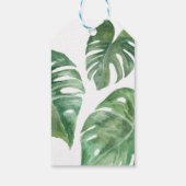 Tropischer Käse Pflanze Leaf-Geschenk-Tag Geschenkanhänger (Rückseite)
