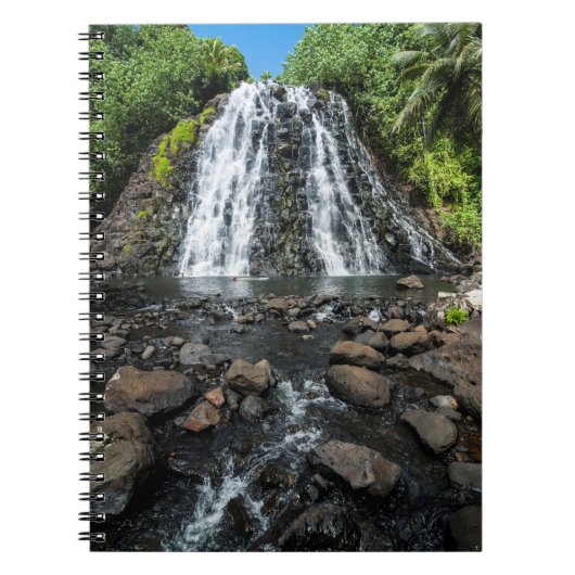 Tropischer Kepirohi-Wasserfall Notizblock (Vorderseite)