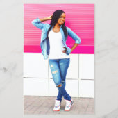 Tropischer Kokosnuss-Abschluss mit Foto V2 (Rückseite)