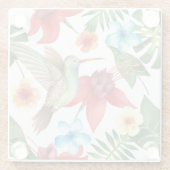 Tropischer Kolibri 2 Glasuntersetzer (Rückseite)