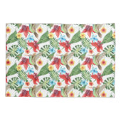 Tropischer Kolibri Kissenbezug (Rückseite-Links)