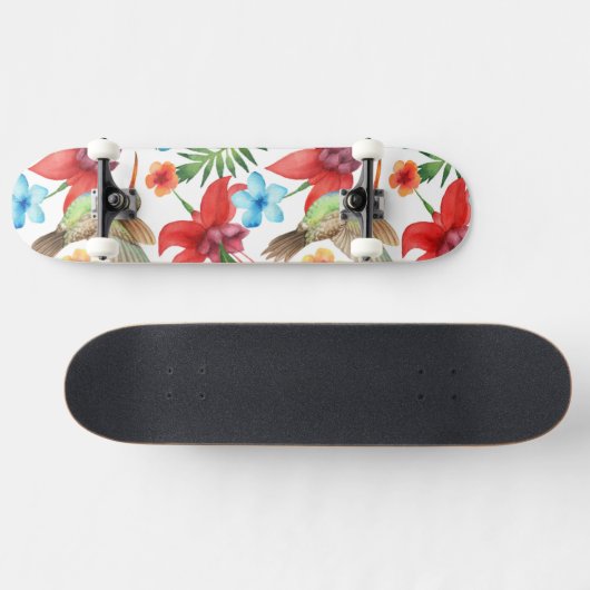 Tropischer Kolibri Skateboard (Horizontal)