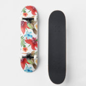 Tropischer Kolibri Skateboard (Vorderseite)