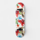 Tropischer Kolibri Skateboard (Vorderseite)