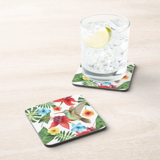 Tropischer Kolibri Untersetzer (Rechte Seite)