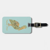 Tropischer Kranich Gepäckanhänger (Vorderseite horizontal)