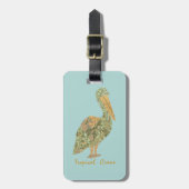 Tropischer Kranich Gepäckanhänger (Vorderseite vertikal)