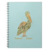 Tropischer Kranich Notizblock (Vorderseite)