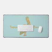 Tropischer Kranich Schreibtischunterlage (Tastatur & Maus)