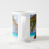 Tropischer Kühlstrand Jumbo-Tasse (Rückseite)