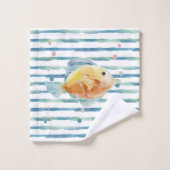 TROPISCHER KÜSTENFANG, KÜSTENBRICHT, STRAND BADHANDTUCH SET (Waschlappen)