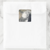 Tropischer Kyklon Gonu im Arabischen Meer Quadratischer Aufkleber (Tasche)