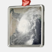 Tropischer Kyklon Gonu im Arabischen Meer Silbernes Ornament (Links)
