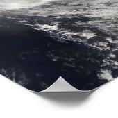 Tropischer Kyklon Jokwe in Mosambik Channe Poster (Ecke)