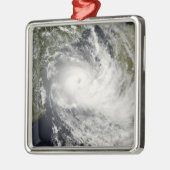 Tropischer Kyklon Jokwe in Mosambik Channe Silbernes Ornament (Links)