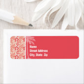 Tropischer Lachs und Korallenrosa Blumenmuster (Insitu)