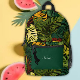 Tropischer Leaf Camouflage Name Bedruckter Rucksack