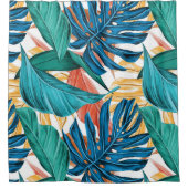 Tropischer Leaf-Duschvorhang Duschvorhang (Vorderseite)