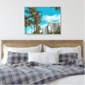 Tropischer Leinwanddruck gestreckt (Insitu (Schlafzimmer))