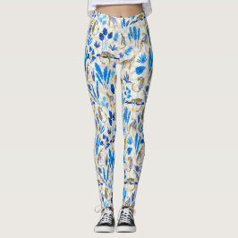 Tropischer Leopard-Dschungel Leggings