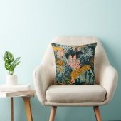 Tropischer Leopard und Tiger-Dschungelmuster Kissen (Stuhl )