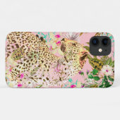 Tropischer Leopardenprint Case-Mate iPhone Hülle (Rückseite (Horizontal))