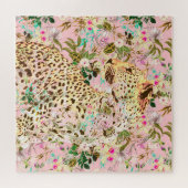 Tropischer Leopardenprint Puzzle (Horizontal)