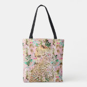 Tropischer Leopardenprint Tasche (Rückseite)