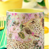 Tropischer Leopardenprint Tasse