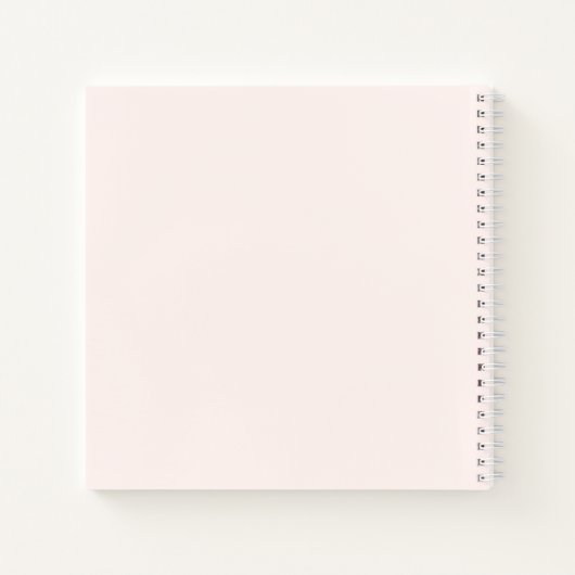 Tropischer Lotus Blume Soft Boho Farbpalette Notizblock (Rückseite)