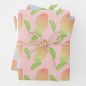 Tropischer Mango Frucht Grüner Orange Geschenkpapier Set (Beispiel)