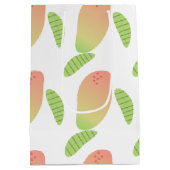 Tropischer Mango Frucht Grüner Orange Mittlere Geschenktüte (Rückseite)