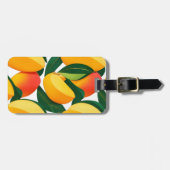 Tropischer Mango-Tango personalisiert Gepäckanhänger (Vorderseite horizontal)