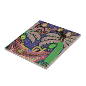 Tropischer Mann in Hänmock Fliese (Seite)