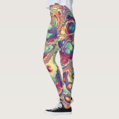 Tropischer Marmor-Glanz Leggings (Links)