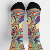 Tropischer Marmor-Glanz Socken (Oben)
