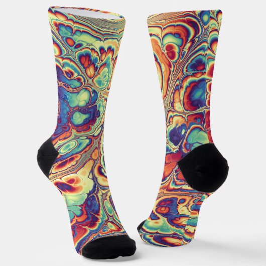 Tropischer Marmor-Glanz Socken (Gewinkelt)