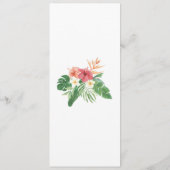 Tropischer Menükarte (Rückseite)