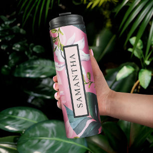 Tropischer Minimalistischer Thermaltumbler Thermosbecher