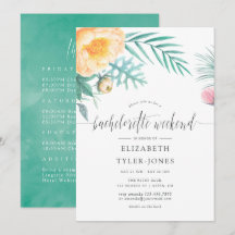 Tropischer Minze Bachelorette Wochenendreise