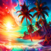 Tropischer Mond Badesandalen