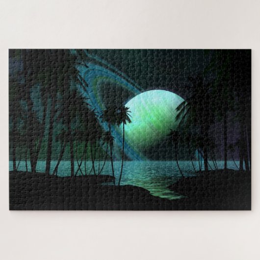 Tropischer Mond der Thetis Puzzle (Horizontal)