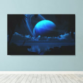 Tropischer Mond Leinwanddruck (Insitu (Holzboden))