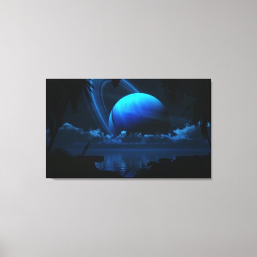 Tropischer Mond Leinwanddruck (Vorderseite)