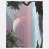 Tropischer Mond von Amatheia Fleecedecke (Vorderseite)