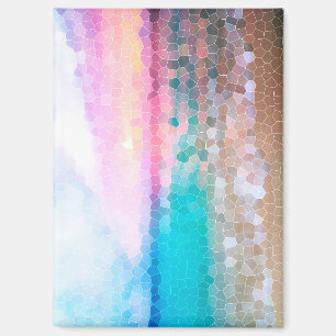 Tropischer Morgen Sonnenaufgang Stain Glass Beach Magnet