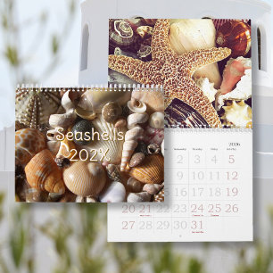 Tropischer Muschelfotokalender in kundenspezifisch Kalender
