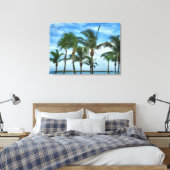 Tropischer Nachmittag mit Palmen Leinwanddruck (Insitu (Schlafzimmer))