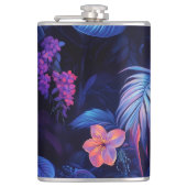 Tropischer Nachtgarten Flachmann (Vorderseite)